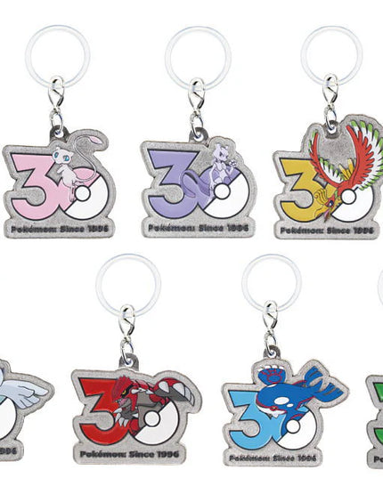 Pokemon - 30th Anniversary Metal Charm Mascot Kanto, Johto, Hoenn (TAKARA TOMY ARTS)