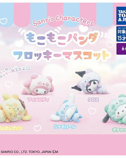 Sanrio Characters Mokomoko Panda Flocky Mini Figures (TAKARA TOMY ARTS)