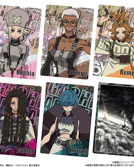 Gachiakuta - Metallic Collector Cards and Chocolate Cream Wafer (BANDAI)