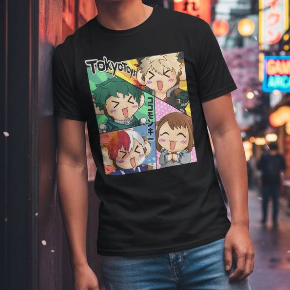 TokyoToys Fashion - My Hero Coco - Team T-Shirt (My Hero Academia Parody)