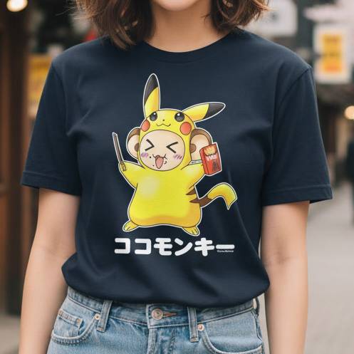 TokyoToys Exclusive Fashion - Pikachew Unisex T-Shirt (Pokemon - Pikachu - Parody)