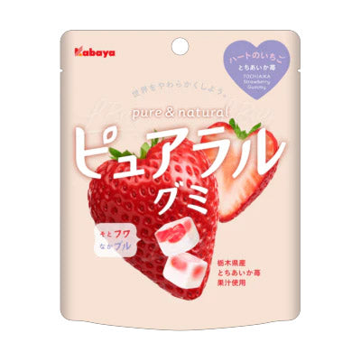 Kabaya Pureral Gummy – Strawberry 45g