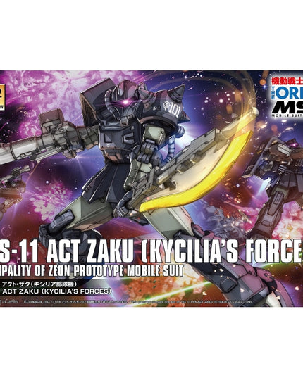 1/144 HG Origin - YMS-11 ACT Zaku (Kycilia's Force) - Gundam Model kit (BANDAI)TokyoToys