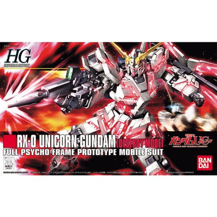 1/144 HG UC - Gundam RX-0 Unicorn Destroy  - Gundam Model Kit (BANDAI)