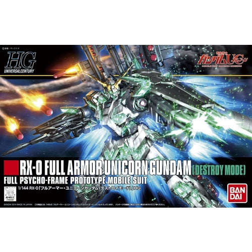 1/144 HG UC - Full Armor Unicorn Gundam (Destroy Mode) - Gundam Model Kit (BANDAI)