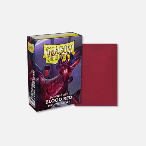 Dragon Shield – Japanese Size – Matte Sleeve – Blood Red
