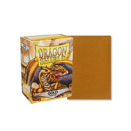Dragon Shield Standard Sleeves – Matte Gold (100)