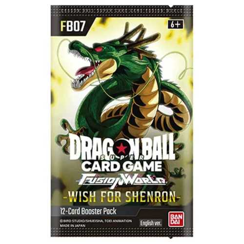 RELEASE 19TH SEPT 2025 : Dragonball Super TCG - FB07 Wish For Shenron Booster Pack (12 Cards)