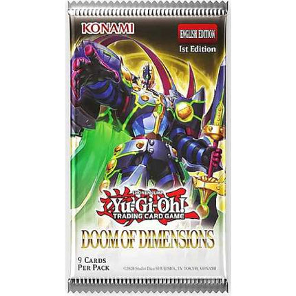 RELEASE 25TH SEPT 2025: Yu-Gi-Oh! TCG: Doom of Dimensions Booster Pack (9 Cards)
