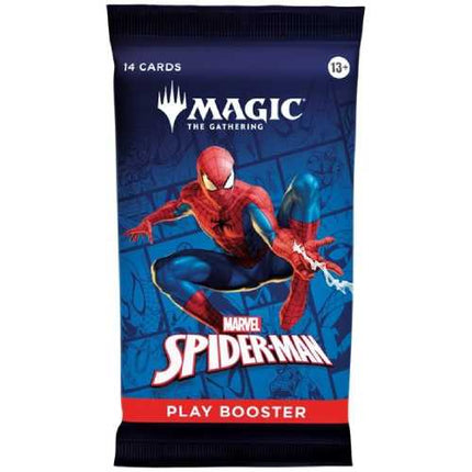 RELEASE 26th SEPT 2025: Magic The Gathering TCG Spiderman Play Booster Pack (14 Cards)