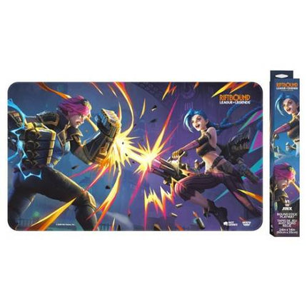 Riftbound League of Legends - Vendetta Playmat - Vi vs Jinx