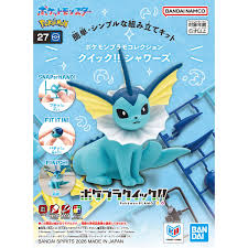 Pokemon - Vaporeon Plamo Quick!! Plastic Model Kit (BANDAI)