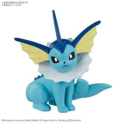 Pokemon - Vaporeon Plamo Quick!! Plastic Model Kit (BANDAI)