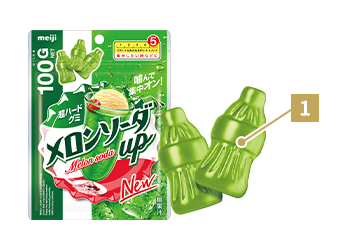Melon Soda Up Gummies 100g (MEIJI)