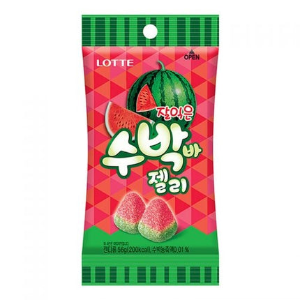 Lotte - Watermelon Flavoured Jelly 56g