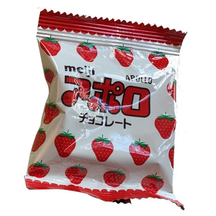 Meiji - Apollo Strawberry & Chocolate Japanese Snack (Cone)