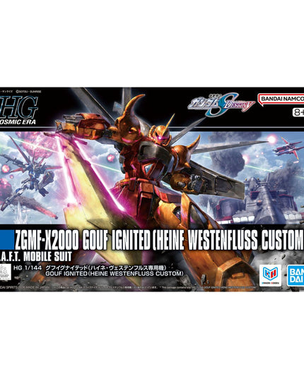 HG 1/144 Gouf Ignited (Heine Westenfluss Custom) Gundam Model Kit (BANDAI)