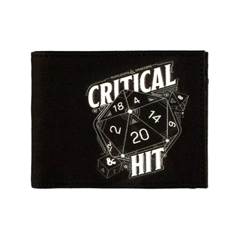 Dungeons & Dragons - Critical Hit D20 Dice Bifold Wallet (DIFUZED MW288820HSB)