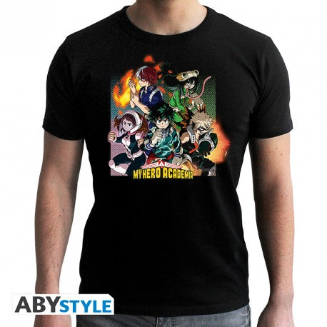 My Hero Academia - T-Shirt "Group" man SS black (ABYTEX656)