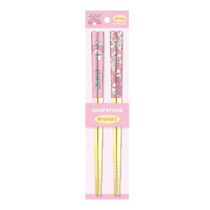 Sanrio - My Melody Bamboo Chopsticks 2 Set 21cm