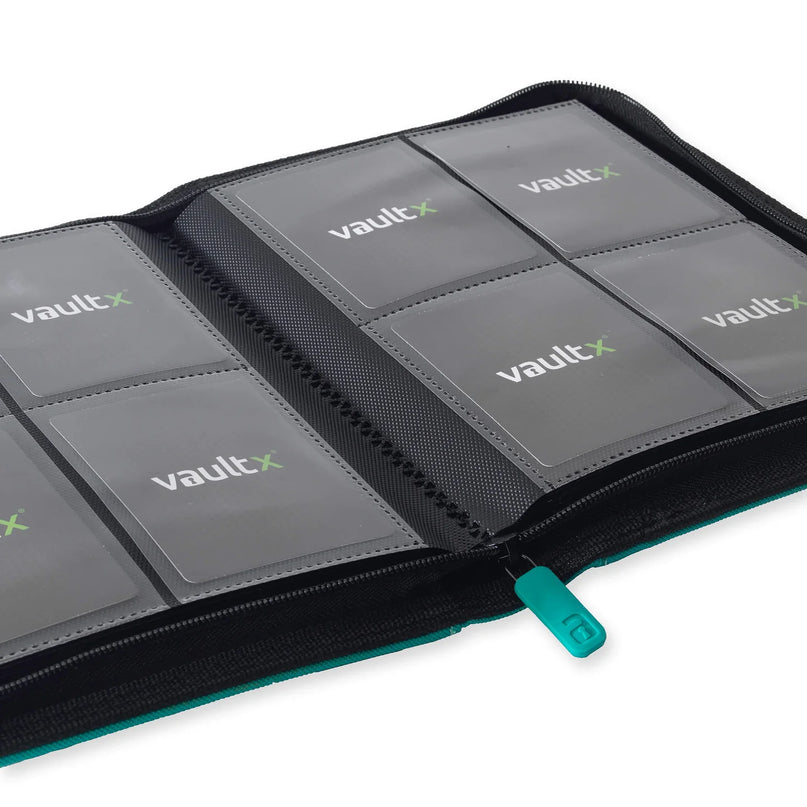Vault X  - Exo-Tech Zip Binder 4 Pocket - TEAL