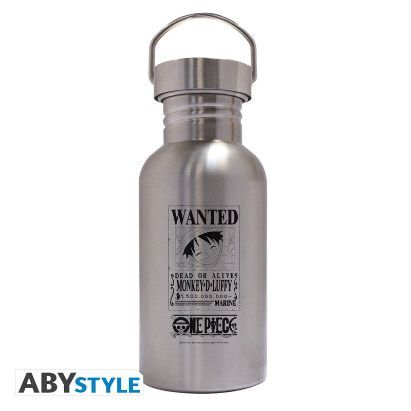 One Piece - Luffy Wanted Poster Canteen Steel Bottle (ABYSTYLE)