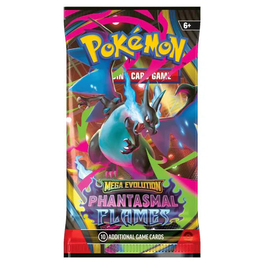 RELEASE 14th NOV 2025: Pokémon TCG: Mega Evolution Phantasmal Flames - Booster Pack SINGLE