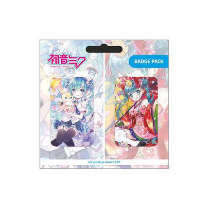 Hatsune Miku Pin Badges 2-Pack Set B (POPBUDDIES)