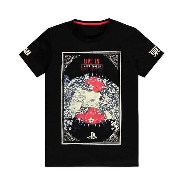 Buy UK Playstation Dual Shock Men's T-shirt (Japanese Biker Range