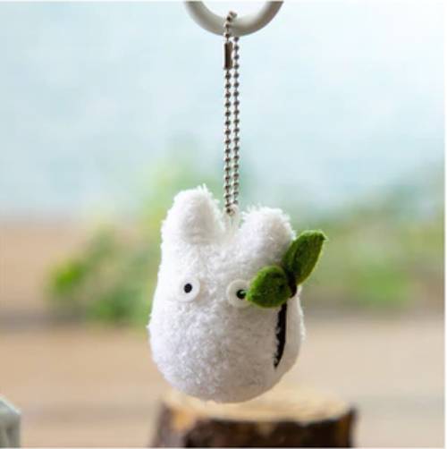 My Neighbor Totoro - White Totoro Plush Keychain 5cm (STUDIO GHIBLI)