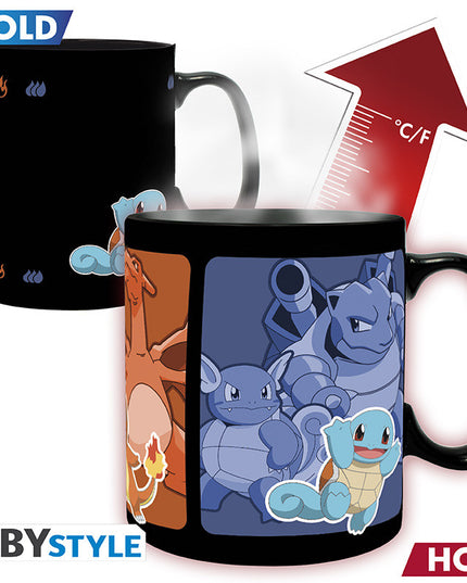 Pokemon - Kanto Starters Evolution Heat Change Mug 460ml (ABYSTYLE)