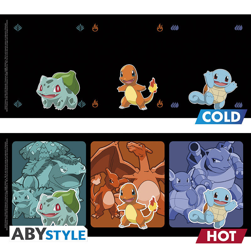 Pokemon - Kanto Starters Evolution Heat Change Mug 460ml (ABYSTYLE)