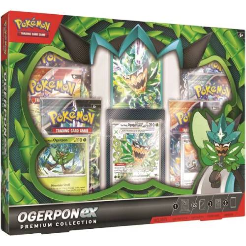 Pokémon TCG: Ogerpon ex Premium Collection (3 Foil Cards & 6 Boosters)