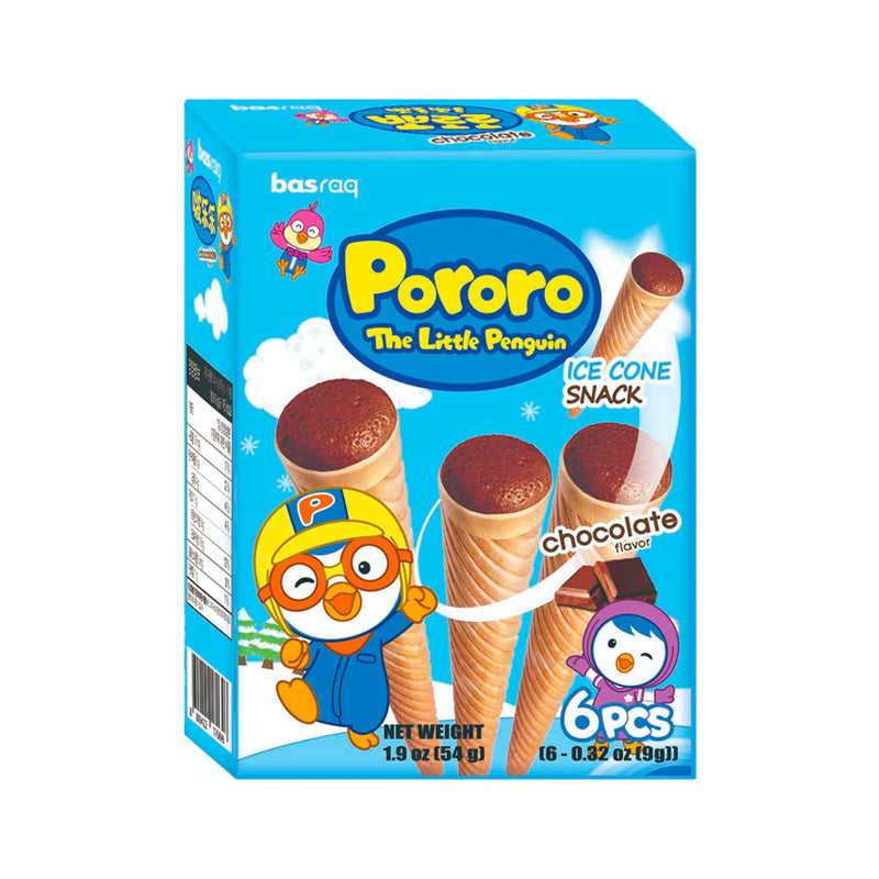 Basraq - Pororo Ice Cone Snack Chocolate Flavour (6 per Box)