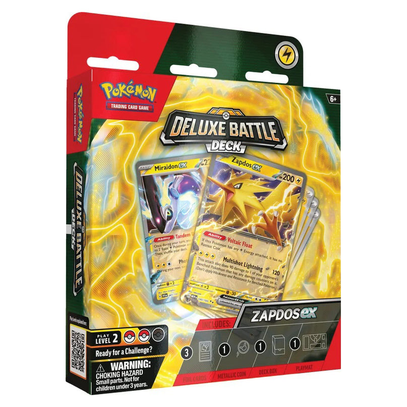 RELEASE 22nd MAR 24: Pokemon TCG - Deluxe Battle Deck - Zapdos EX