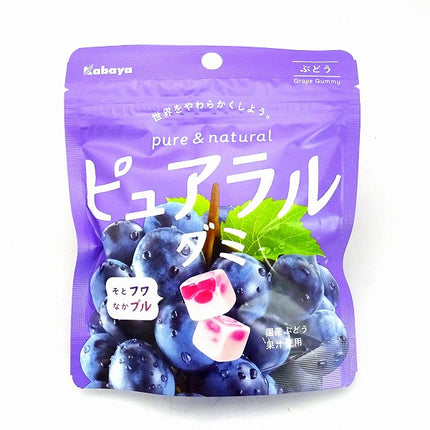 Pure Ral Gummi Grape Flavor 58g (Kabaya Japan)