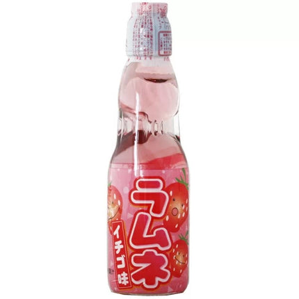 Hatakosen Strawberry Ramune Soda, 200 ml