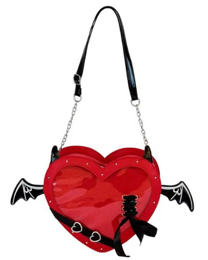 Devil Heart Ita Bag - Red