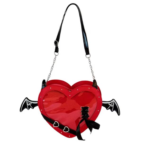 Devil Heart Ita Bag - Red