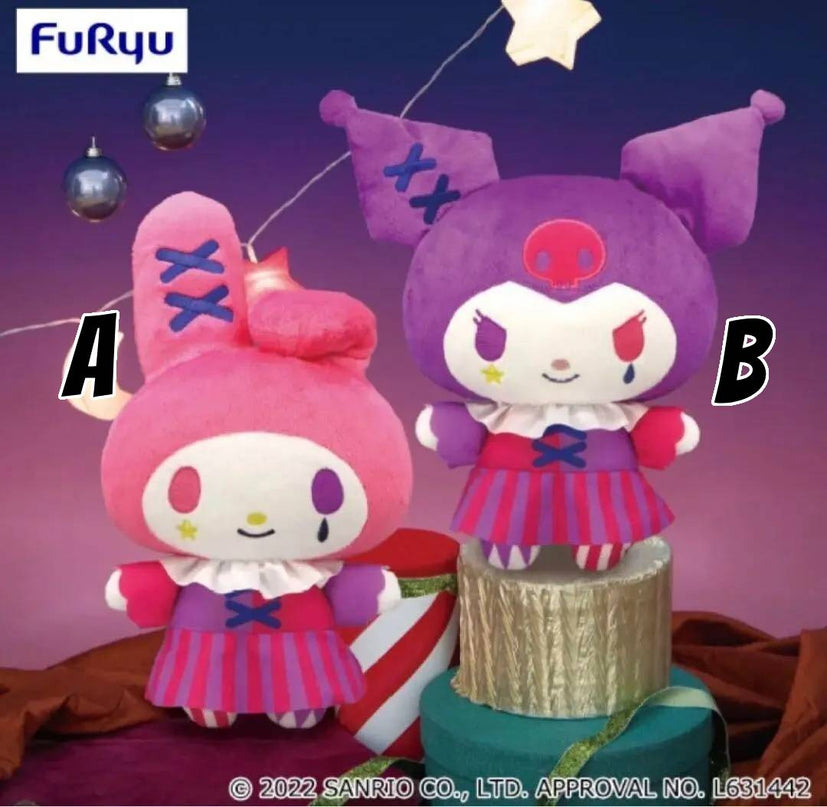 Sanrio - My Melody and Kuromi Circus Jester Plush (Select Character) (FURYU)