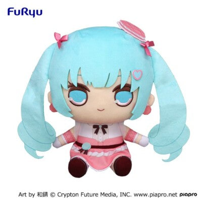 Hatsune Miku - Pink Macaron Plush 26cm (FURYU)