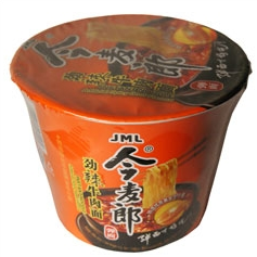 Jinmailang : Big Bowl Instant Noodles - Spicy Beef Flavour (119 g)