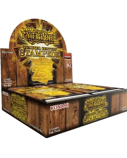 RELEASE 10th APRIL 2025: Yu-Gi-Oh! TCG - Quarter Century Stampede Booster Box (24 Packs)