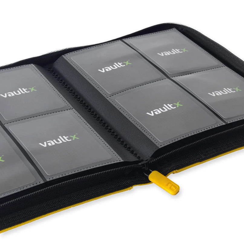 Vault X  - Exo-Tech Zip Binder 4 Pocket - YELLOW
