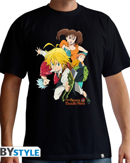 The Seven Deadly Sins - T-shirt "Groupe" Man SS Black (ABYSTYLE ABYTEX450)
