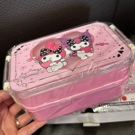 Sanrio -  My Melody and Kuromi Bento Box with Thermal Bag - Pink (EIKOH)