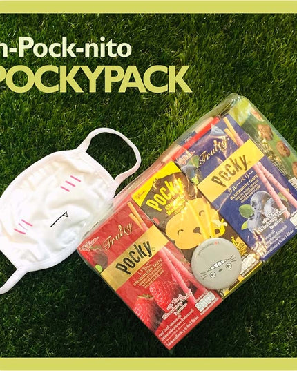 TokyoToys Pocky Pack "in-Pock-nito" (x11 Snacks + Random Face Mask)