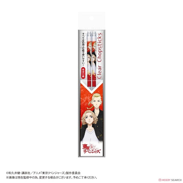 Tokyo Revengers - Clear Acrylic Chopsticks - Manjiro Sano and Ken Ryuguji (Red)