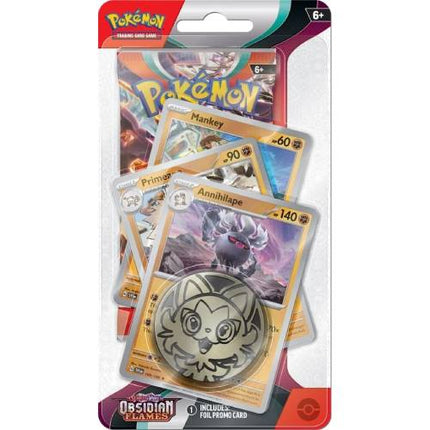 Pokémon TCG - Scarlet & Violet: Obsidian Flames Premium Checklane Display -  Annihilape