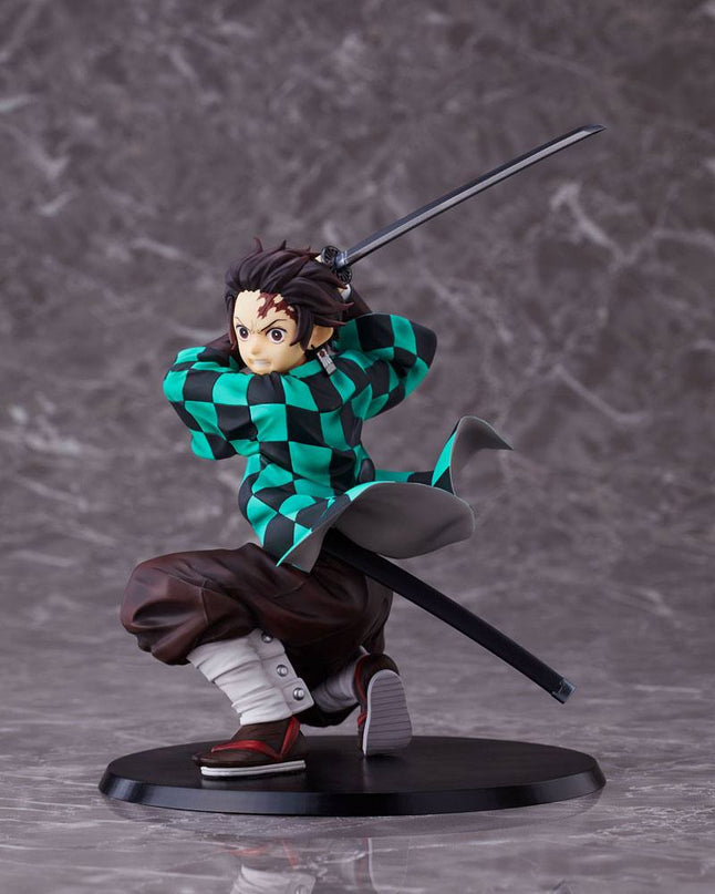 Demon Slayer Kimetsu no Yaiba Statue Tanjiro Kamado (Standard version) 17 cm (ANIPLEX) BOX DAMAGE - G